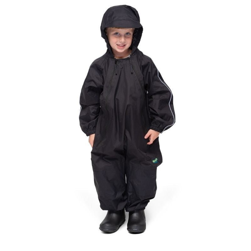 One Piece Rain and Mud Suit Black