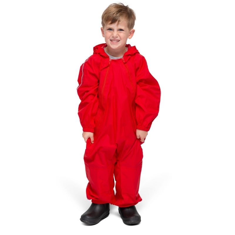 One Piece Rain and Mud Suit Red