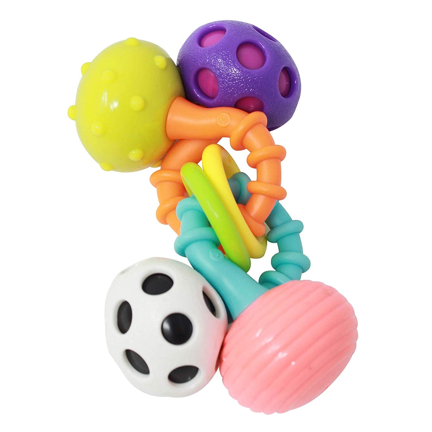 Generic 7pcs Fun & Colourful Baby Rattles Toys
