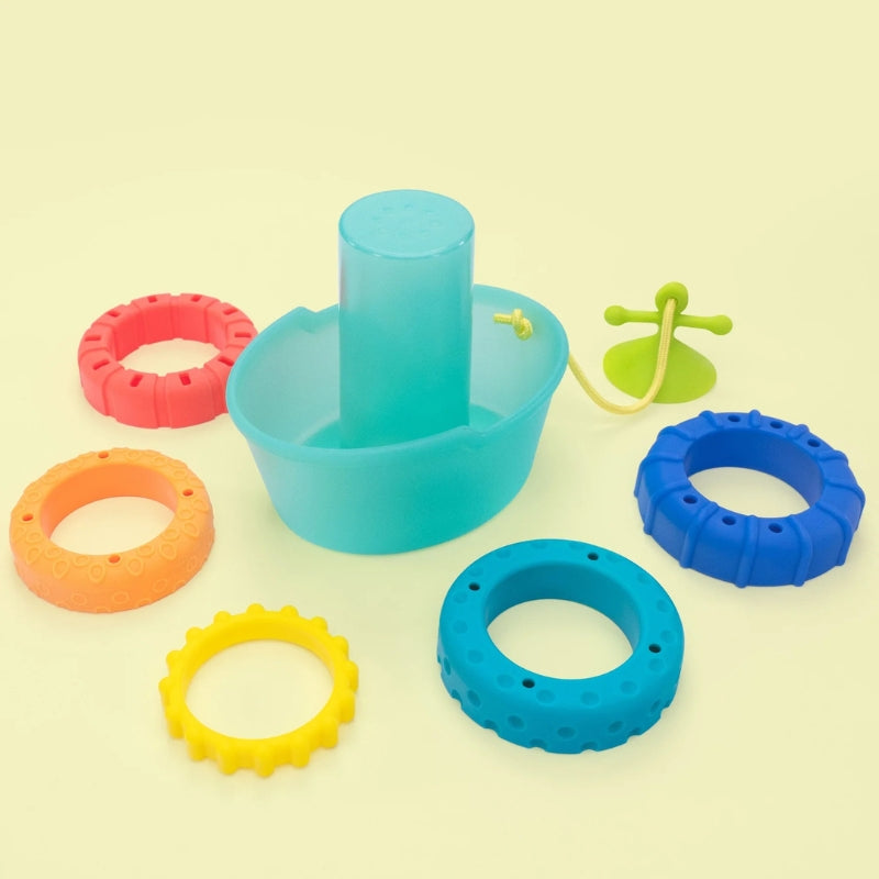 Stackin' Ship Tub Bath Toy