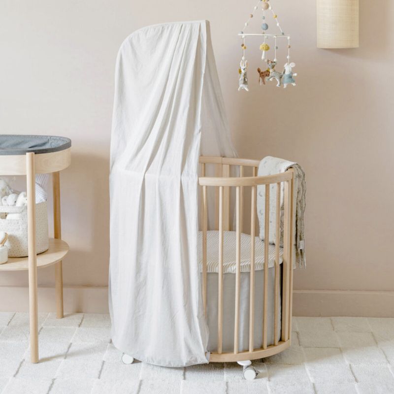 Sleepi Mini Bed Skirt by Pehr V3 Grey