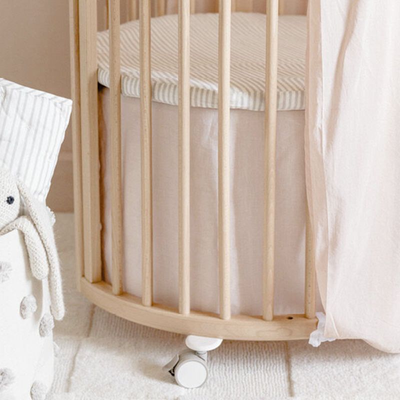 Sleepi Mini Bed Skirt by Pehr V3 Grey