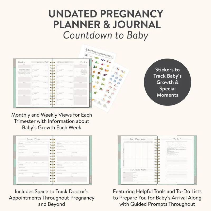 Undated Pregnancy Planner & Journal