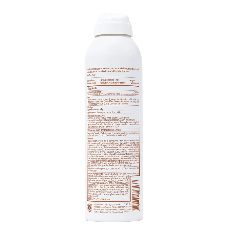 Zinc-Based Mineral Sunscreen Spray - SPF 50