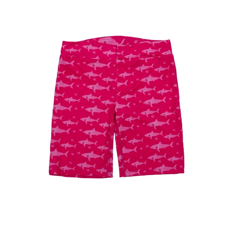 UPF 50 Swim & Sun Shorts Fuchsia Shark