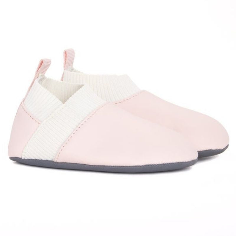 Yale Slip-On Baby Shoes Pink/Ivory