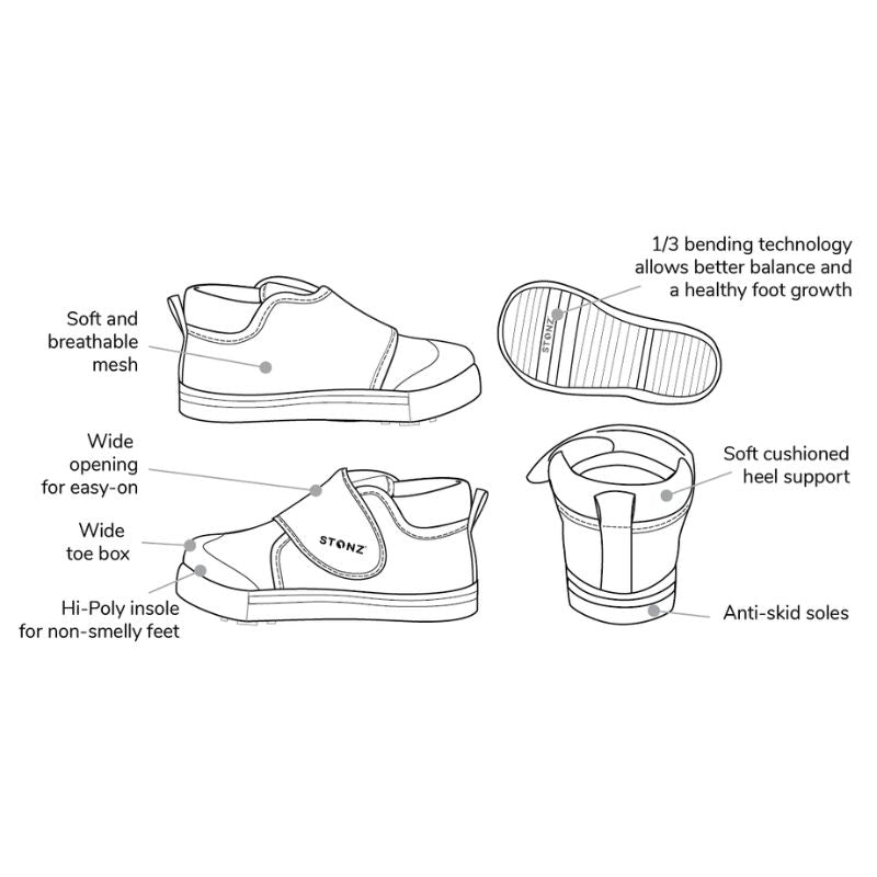 Cruiser Plus - Breathable Toddler Shoes Navy Tonal