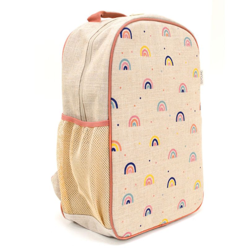 Grade School Backpack Neon Rainbow