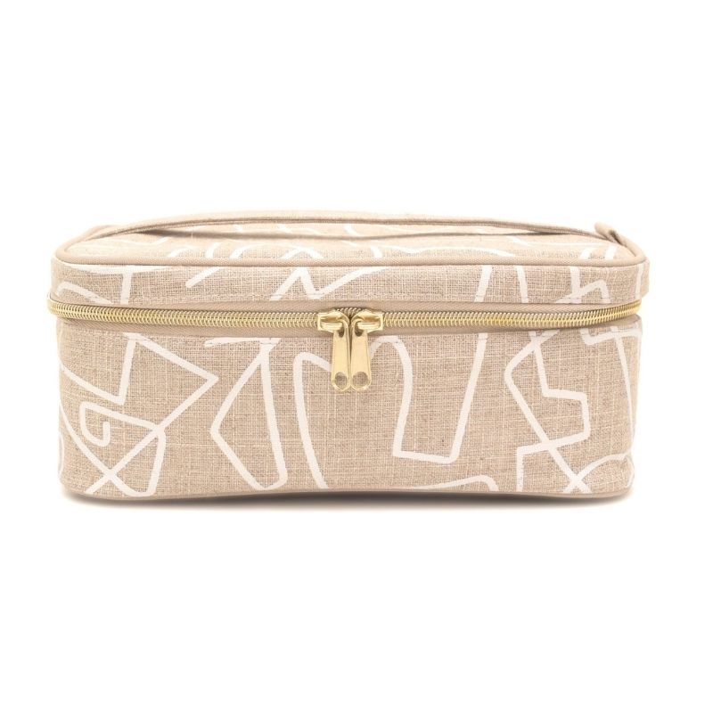 Linen Beauty Poche Abstract Line