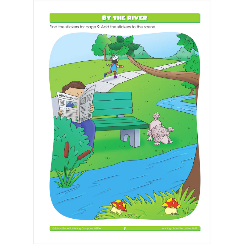 Cahier d'exercices d'autocollants alphabet