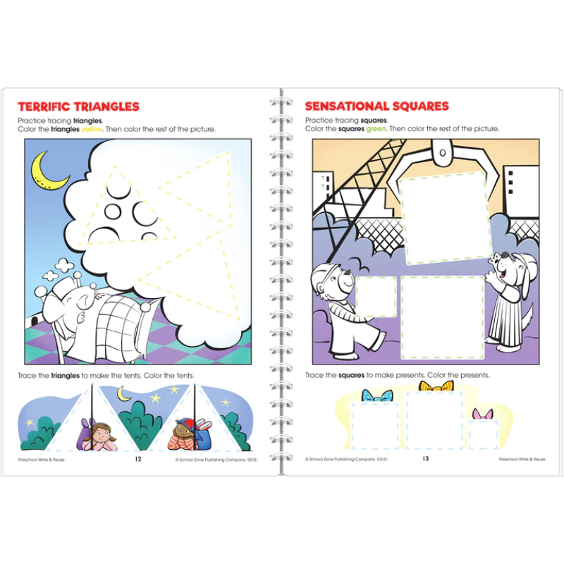 Preschool Write & Reuse Workbook