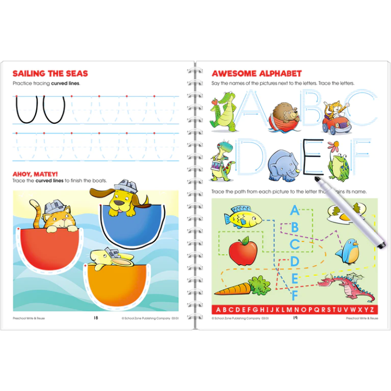 Preschool Write & Reuse Workbook