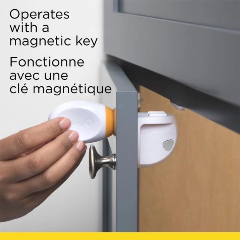 Adhesive Magnetic Lock 3 Piece Kit