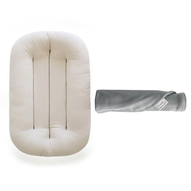 Organic Lounger + Cover Set Stone
