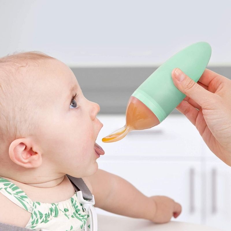 Squirt Baby Food Dispensing Spoon Mint