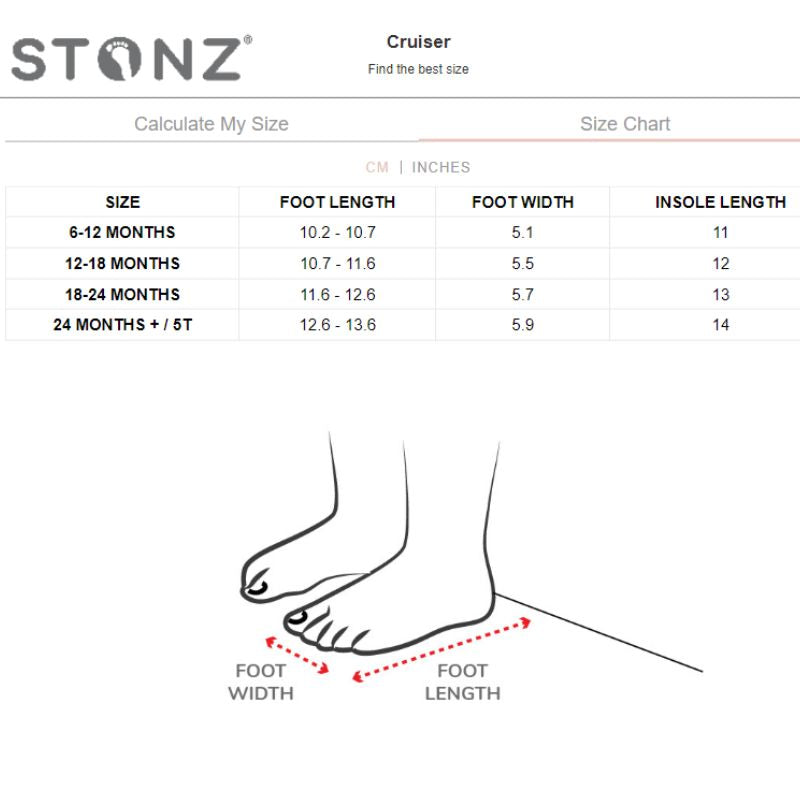 Gazelle crib shoes outlet size chart