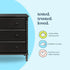 Jenny Lind Spindle 3-Drawer Dresser