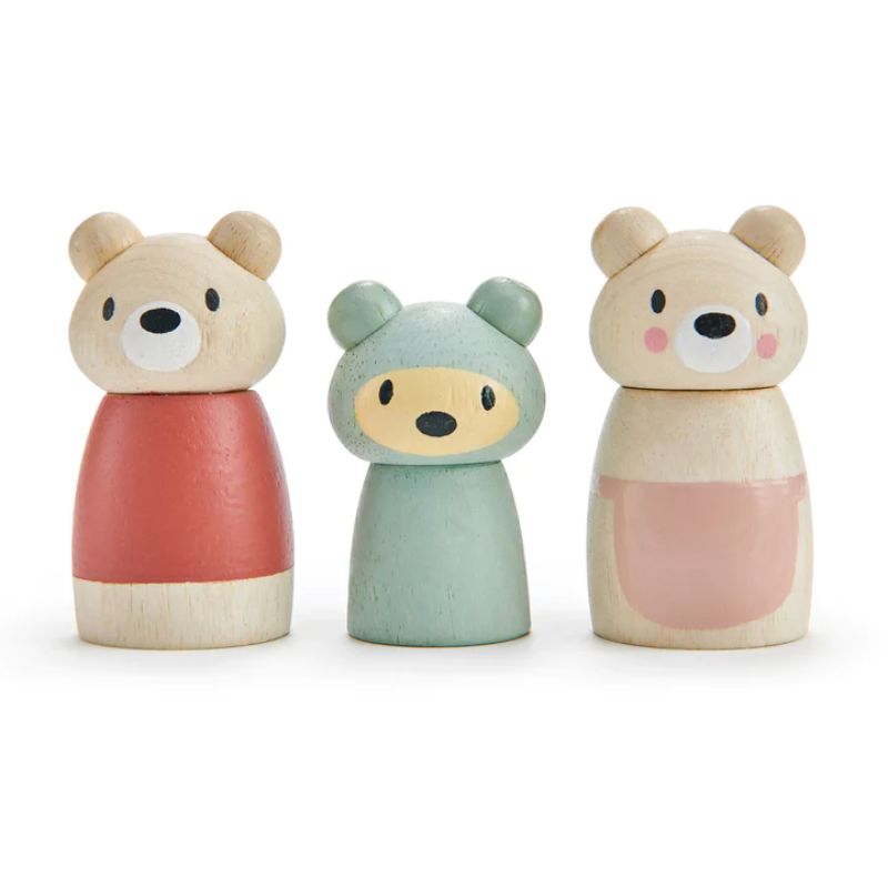 Wooden Animal Families Bear