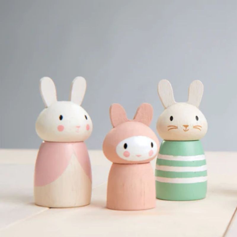 Wooden Animal Families Bunny