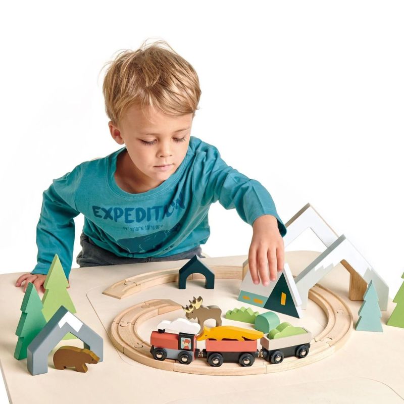 Wooden Treetops Train Set