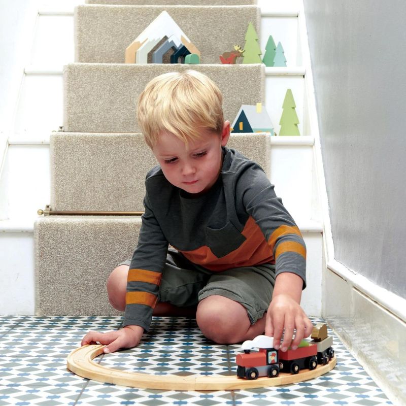 Wooden Treetops Train Set