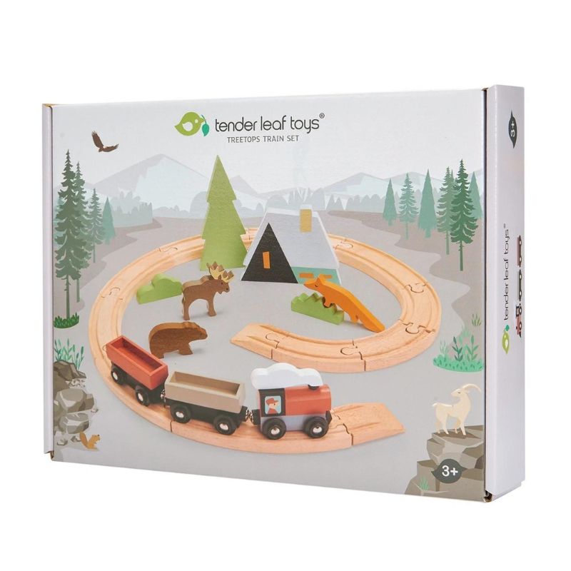 Wooden Treetops Train Set