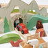 Wooden Mountain View Train Set