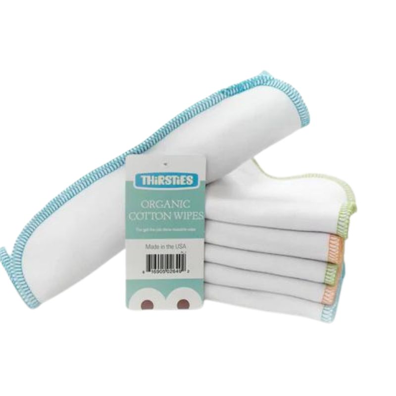 Thirsties Organic Cotton Menstrual Pad 2-Pack - Lagoon Baby - Thirsties Reusable  Cloth Pads Canada - Thirsties Mama Cloth Maple Ridge