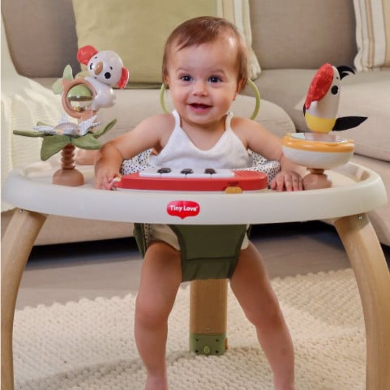 5-in-1 Here I Grow Stationary Activity Center Boho Chic