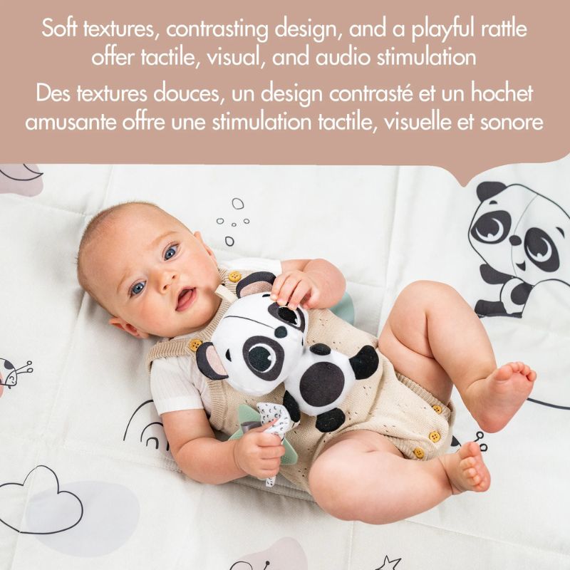 Panda Take Along Rattle Toy