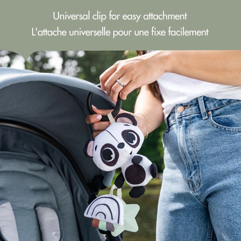 Panda Take Along Rattle Toy
