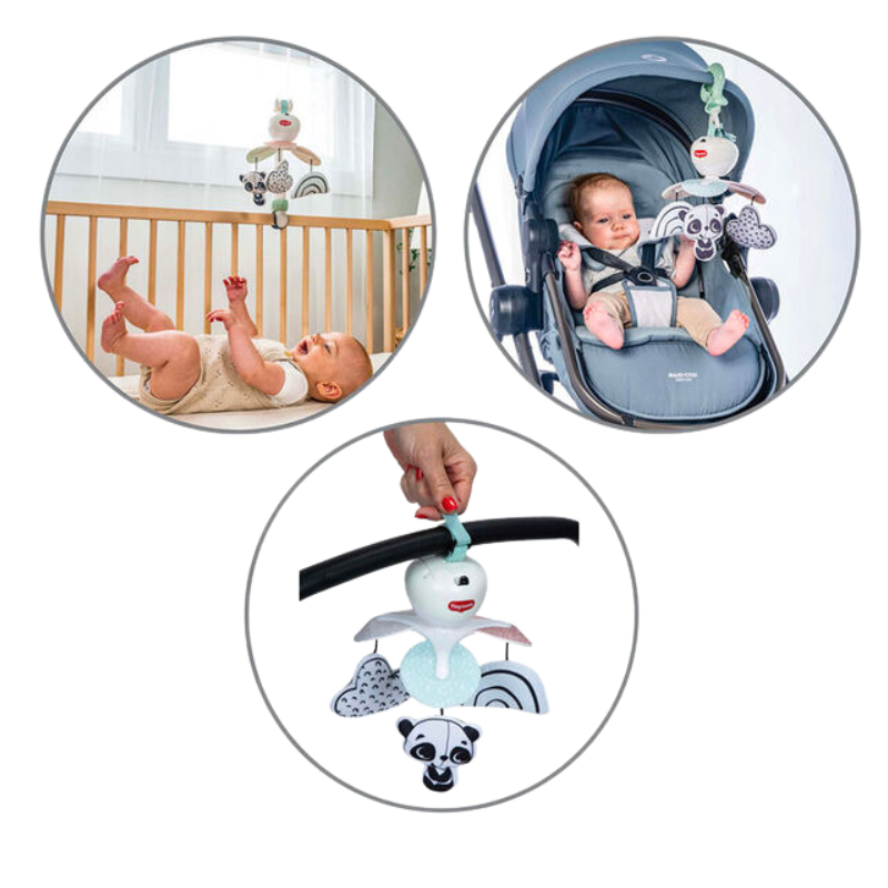 Mobile à emporter décor noir et blanc