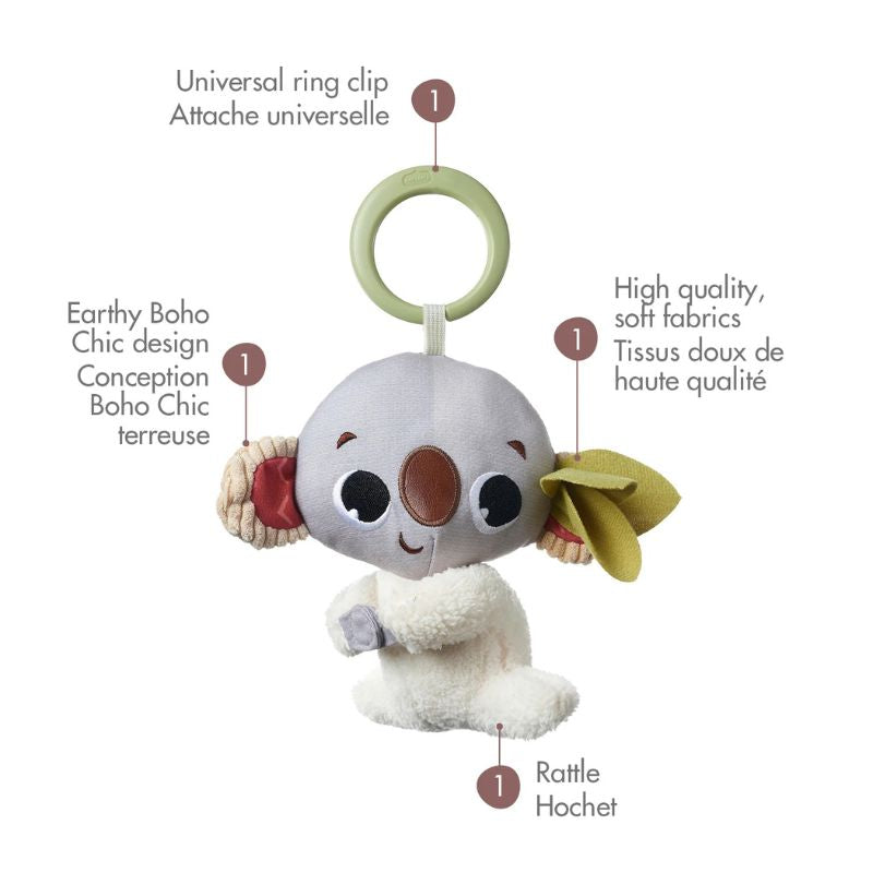 Boho Chic Koala Rattle Toy