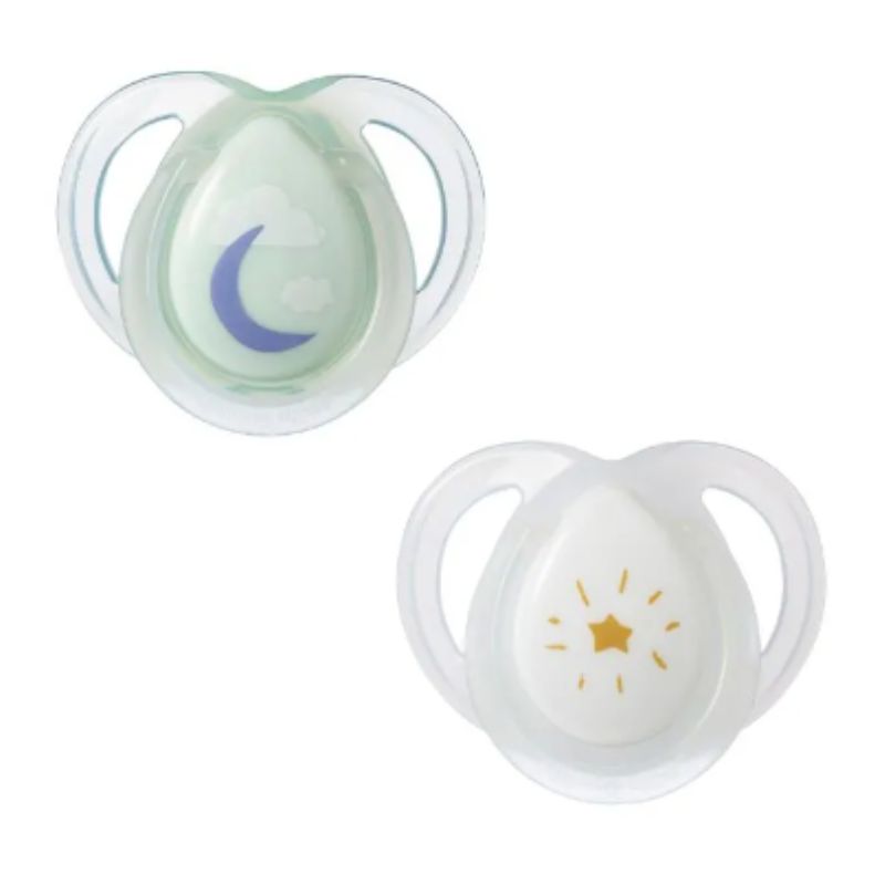 Night Time Glow in the Dark Pacifiers - 2 Pack