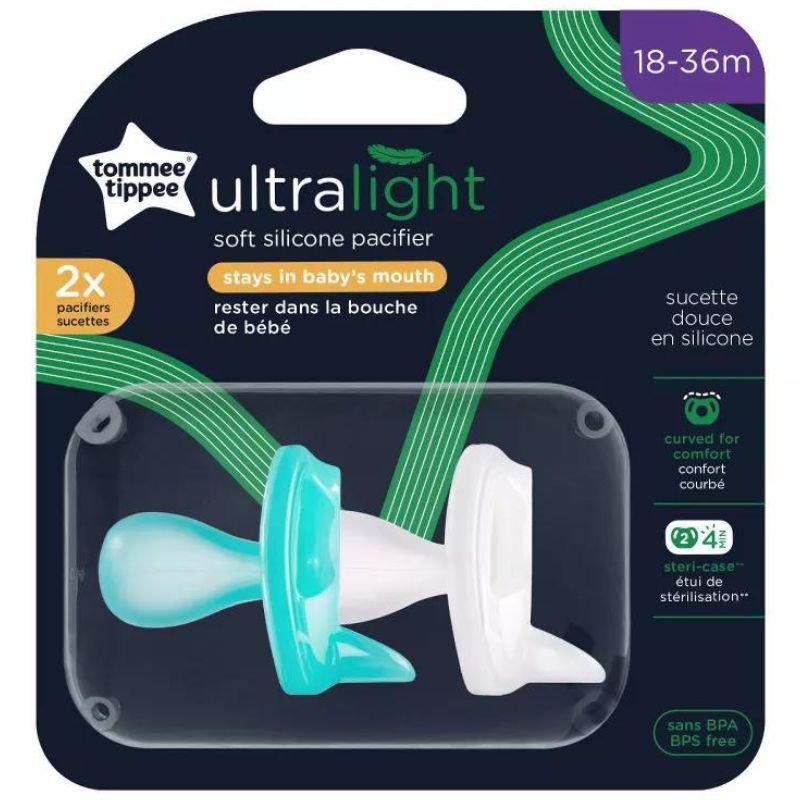 Ultra-Light Silicone Pacifier - 2 Pack