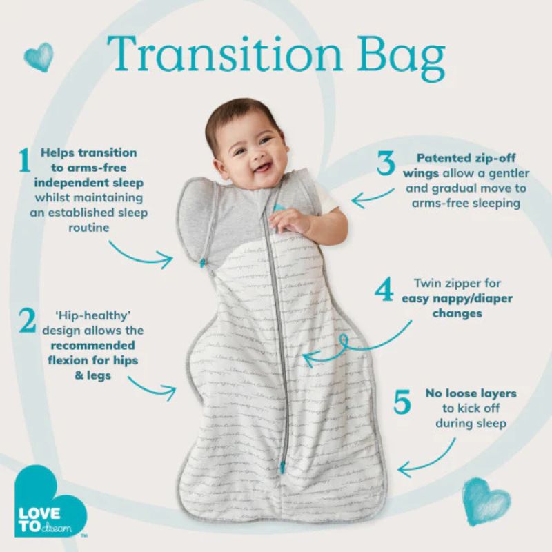 Sac de transition Swaddle Up - Gris