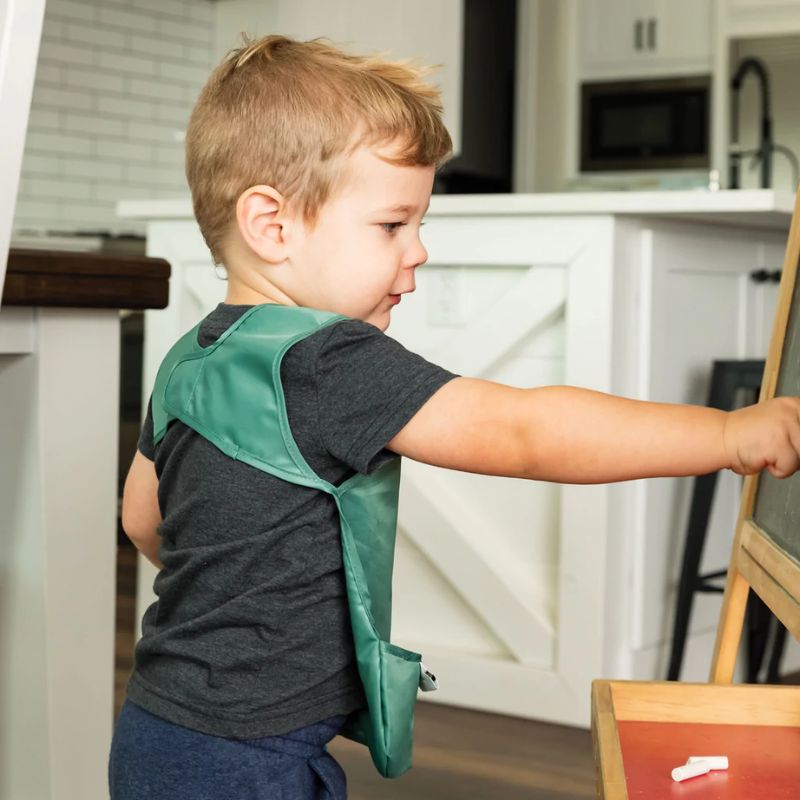 Mess-Proof Apron Bib - 2 Pack Slate/Olive
