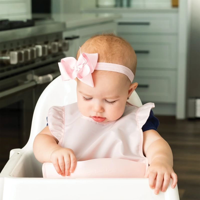Silicone Pocket Bibs Rose
