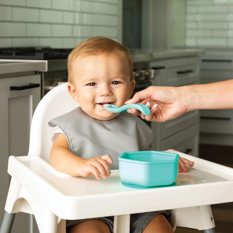 Silicone Baby Spoons 4 Pack Boy