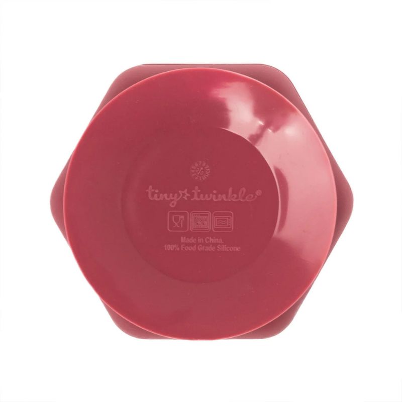 Silicone Bowl and Lid Set Burgundy