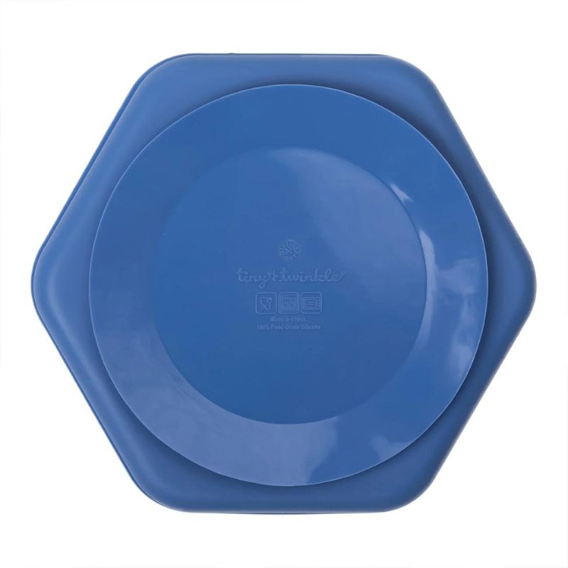Silicone Suction Plate  Blue