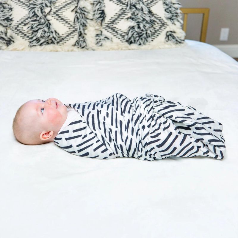 Kaffle Swaddle Blanket Ink Strokes