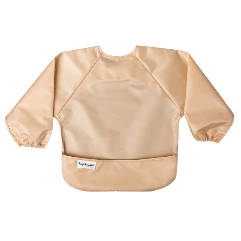 Mess-proof Full Sleeve Bibs - 2 Pack Sand/Cinnamon