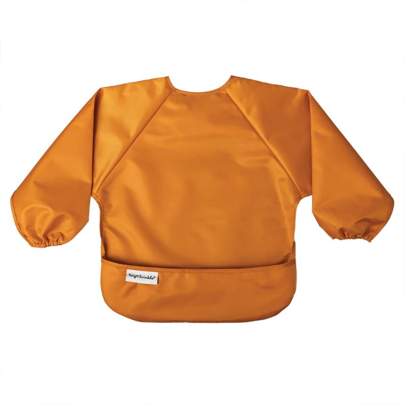 Mess-proof Full Sleeve Bibs - 2 Pack Sand/Cinnamon