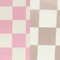 Pink/ Beige Checkers
