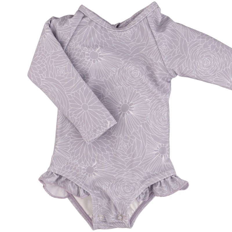 Ruffle Rashguard Suit