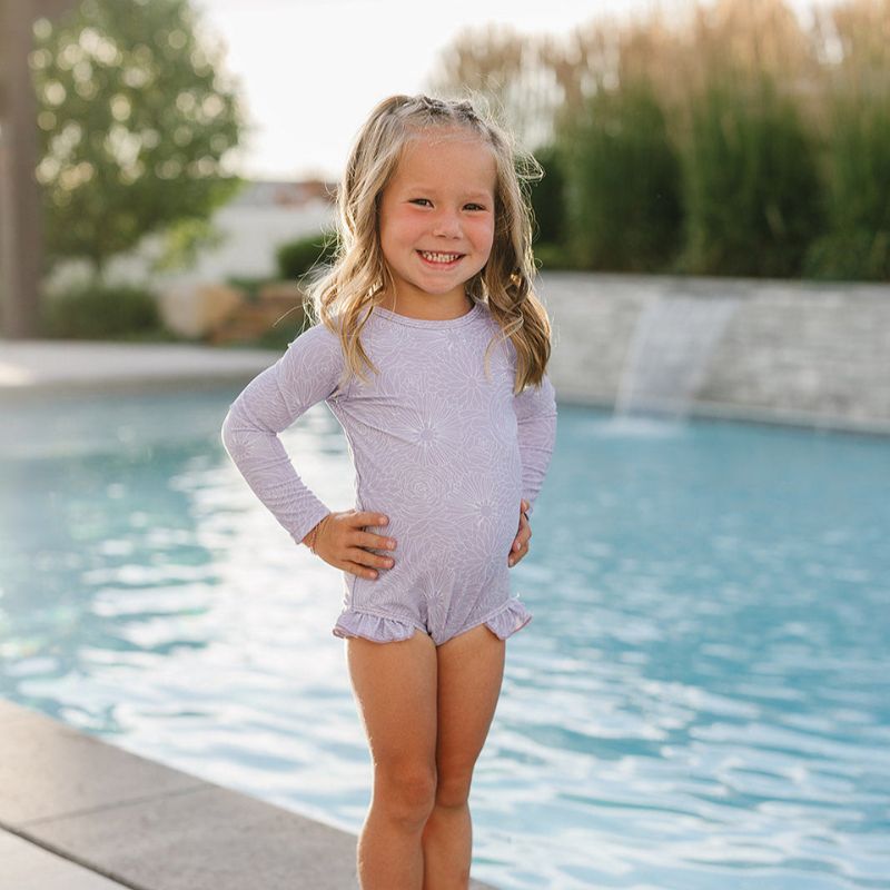 Ruffle Rashguard Suit