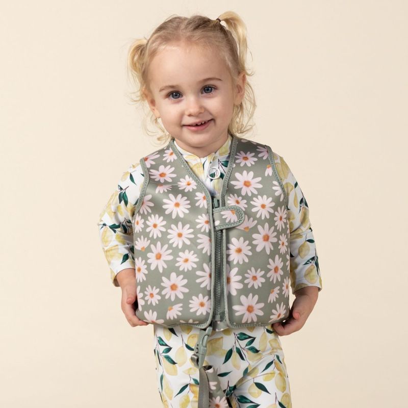 Float Vests Sage Daisy