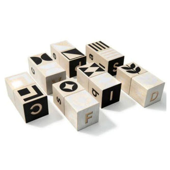 B&W ABC Blocks - Upper & Lower Case