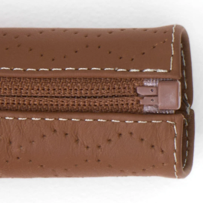 &Roll or &Jog frame Leather Handlebar Grips